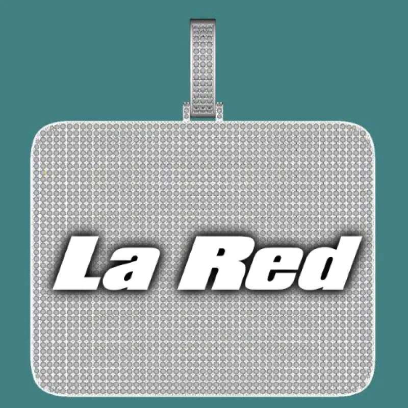 CUSTOM LETTER NECKLACE 3D BIG SQUARE sold by The GUU Shop