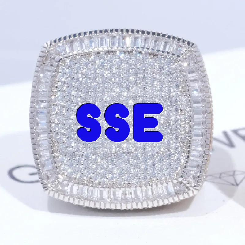 CUSTOM LETTER 3D ICED RING sold by The GUU Shop