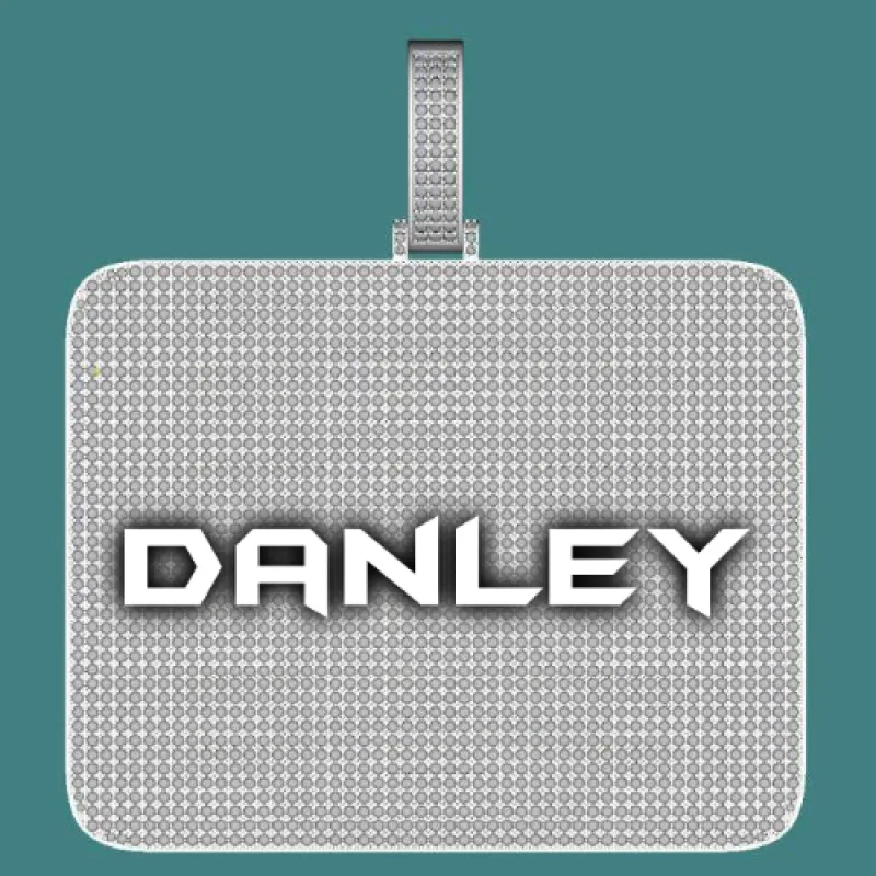 CUSTOM LETTER NECKLACE 3D BIG SQUARE sold by The GUU Shop