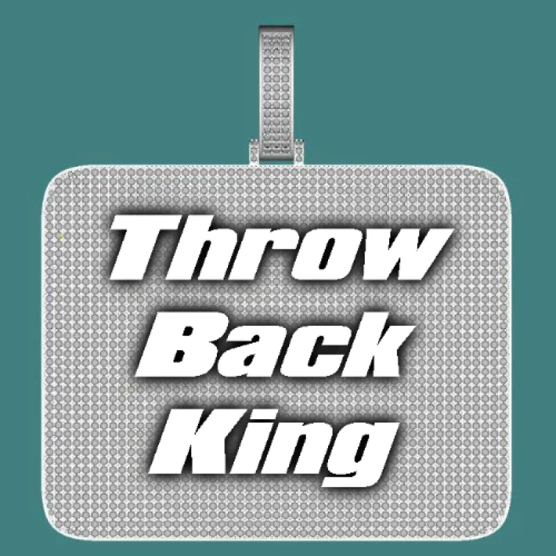 CUSTOM LETTER NECKLACE 3D BIG SQUARE sold by The GUU Shop