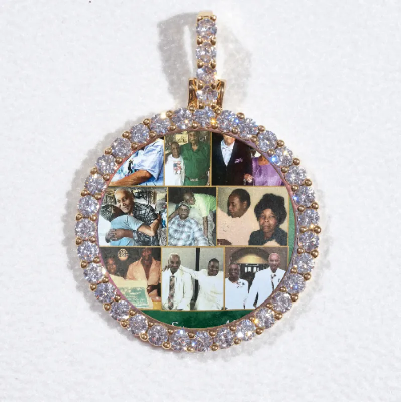 3D CIRCLE CUSTOM PICTURE PENDANT SMALL SIZE sold by The GUU Shop