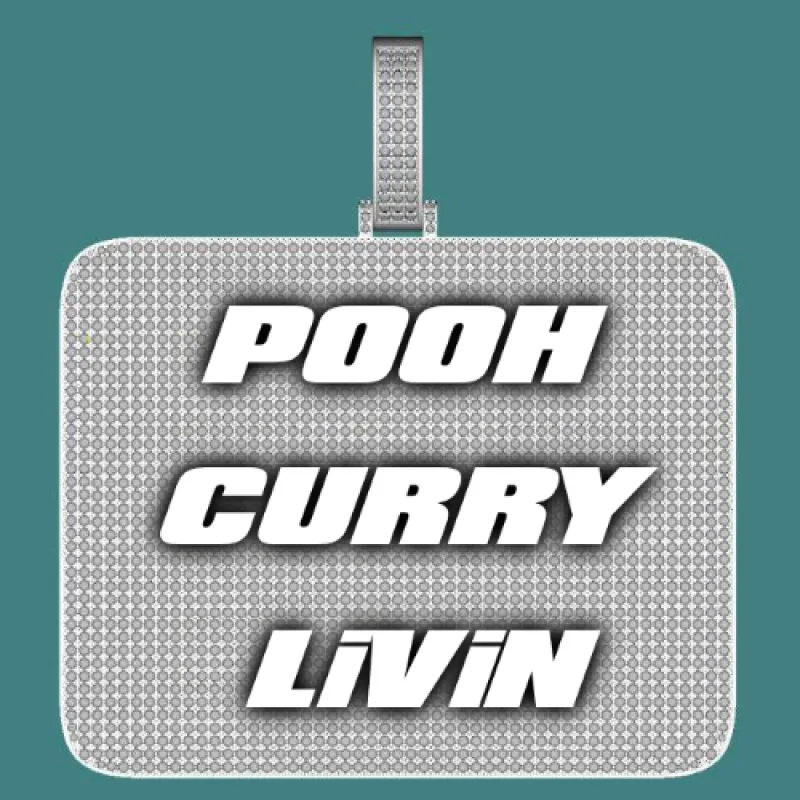 CUSTOM LETTER NECKLACE 3D BIG SQUARE sold by The GUU Shop