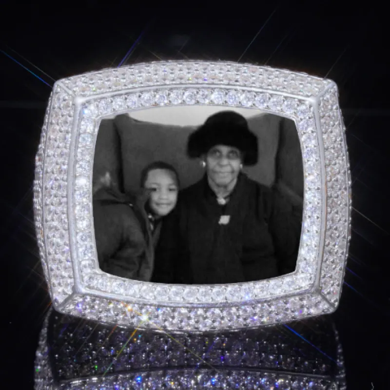 3D CUSTOM PICTURE ICED RING sold by The GUU Shop