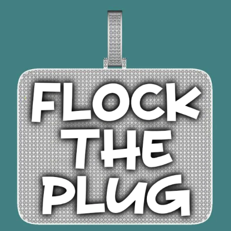 CUSTOM LETTER NECKLACE 3D BIG SQUARE sold by The GUU Shop