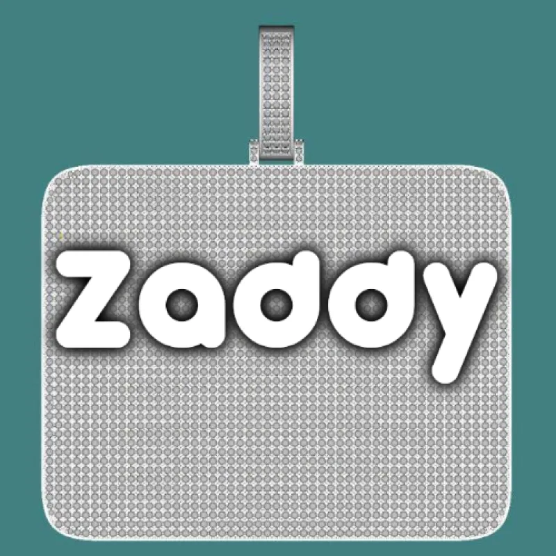 CUSTOM LETTER NECKLACE 3D BIG SQUARE sold by The GUU Shop