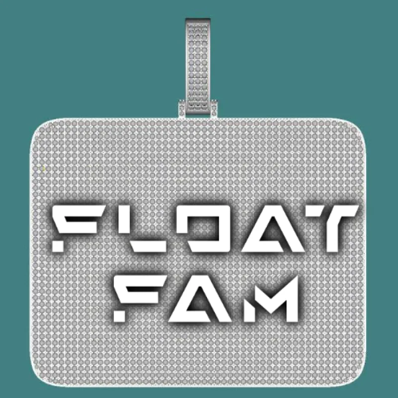 CUSTOM LETTER NECKLACE 3D BIG SQUARE sold by The GUU Shop