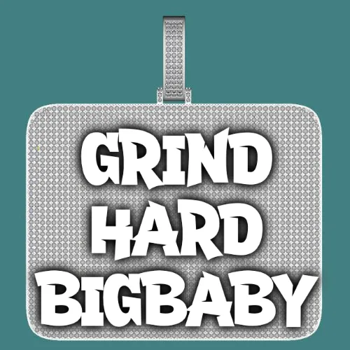 CUSTOM LETTER NECKLACE 3D BIG SQUARE sold by The GUU Shop