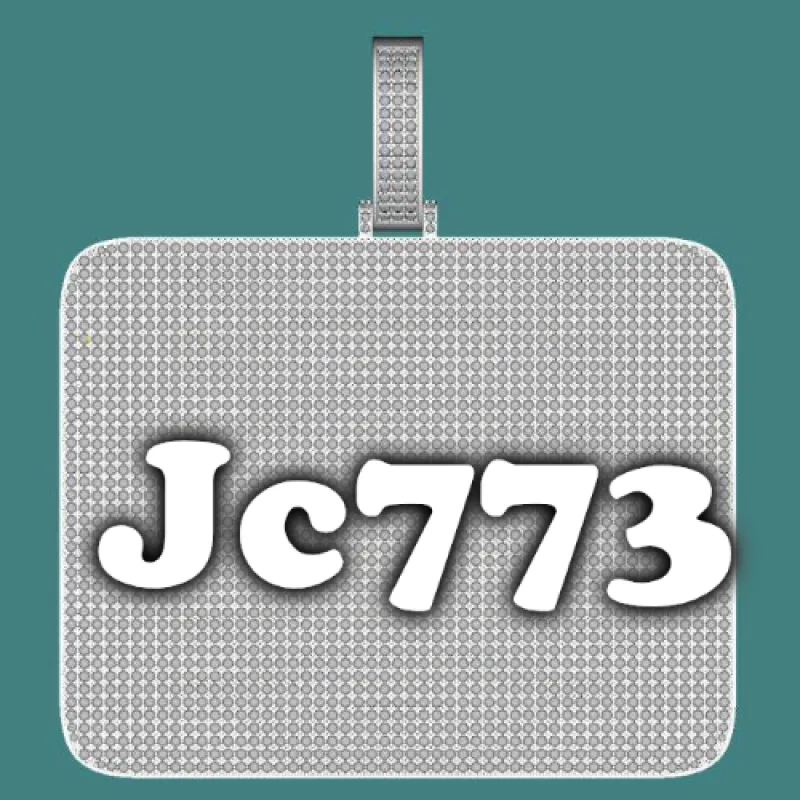 CUSTOM LETTER NECKLACE 3D BIG SQUARE sold by The GUU Shop