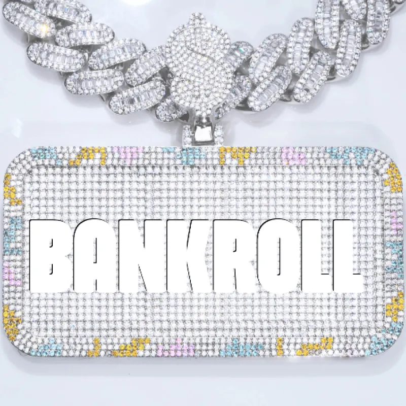 CUSTOM LETTER NECKLACE 3D COLORFUL SQUARE sold by The GUU Shop