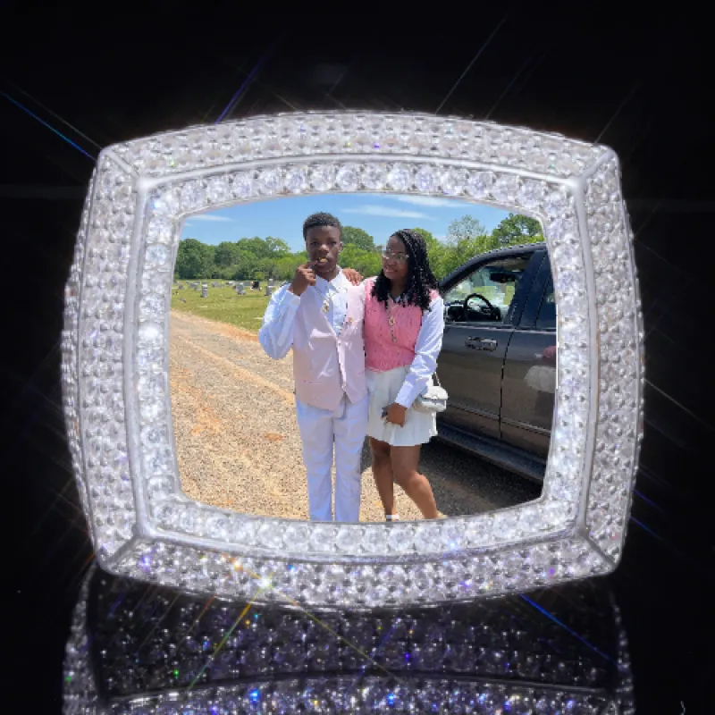 3D CUSTOM PICTURE ICED RING sold by The GUU Shop