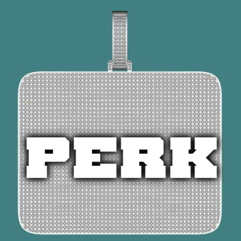 CUSTOM LETTER NECKLACE 3D BIG SQUARE sold by The GUU Shop