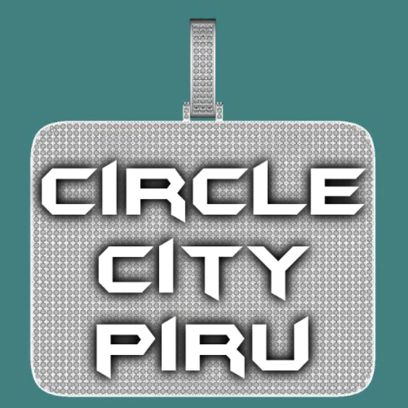 CUSTOM LETTER NECKLACE 3D BIG SQUARE sold by The GUU Shop