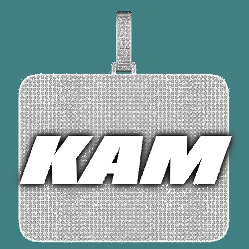 CUSTOM LETTER NECKLACE 3D BIG SQUARE sold by The GUU Shop