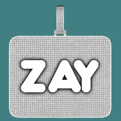 CUSTOM LETTER NECKLACE 3D BIG SQUARE sold by The GUU Shop