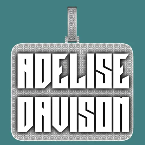 CUSTOM LETTER NECKLACE 3D BIG SQUARE sold by The GUU Shop