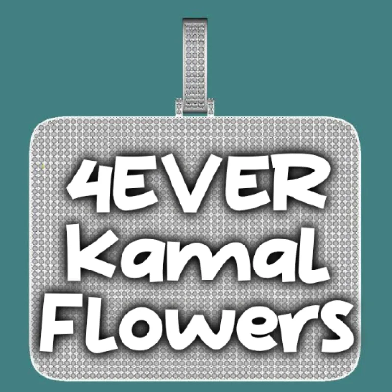 CUSTOM LETTER NECKLACE 3D BIG SQUARE sold by The GUU Shop