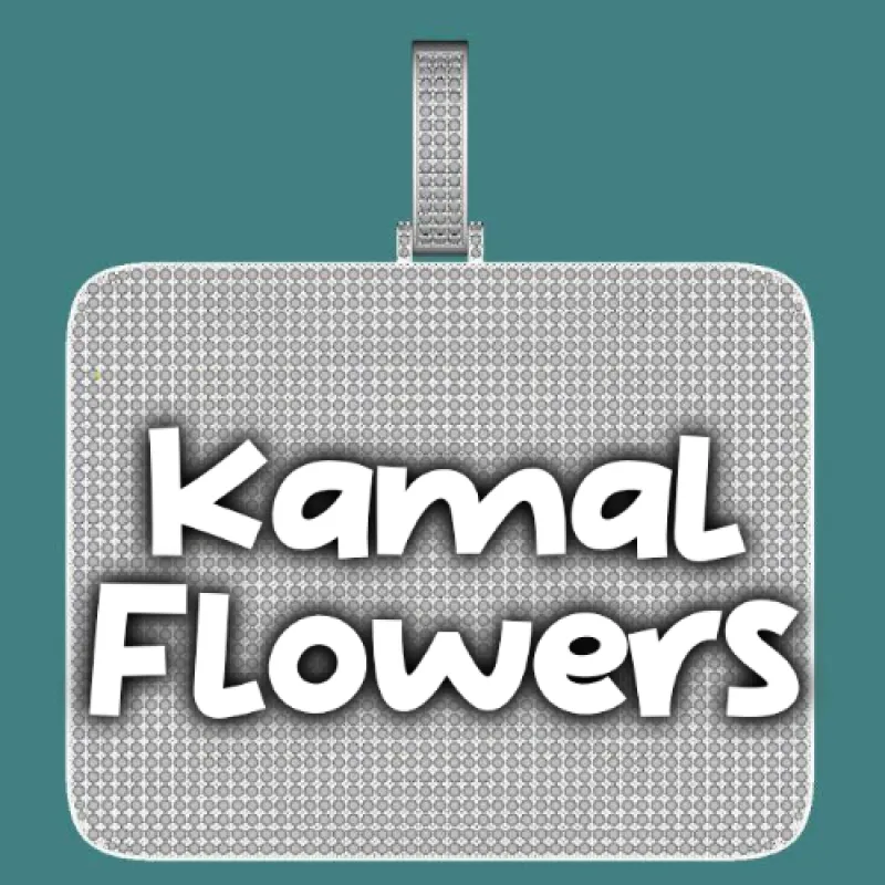 CUSTOM LETTER NECKLACE 3D BIG SQUARE sold by The GUU Shop