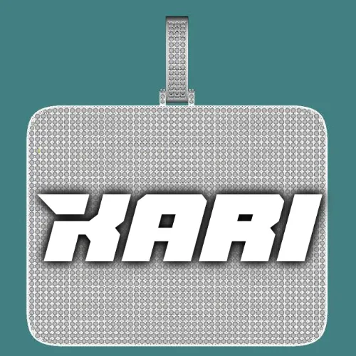 CUSTOM LETTER NECKLACE 3D BIG SQUARE sold by The GUU Shop