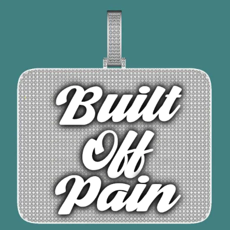 CUSTOM LETTER NECKLACE 3D BIG SQUARE sold by The GUU Shop