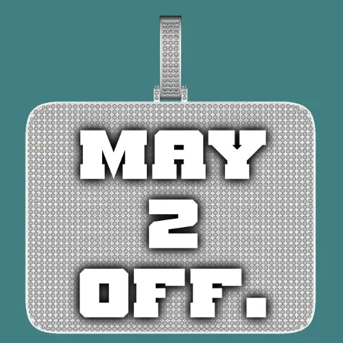 CUSTOM LETTER NECKLACE 3D BIG SQUARE sold by The GUU Shop