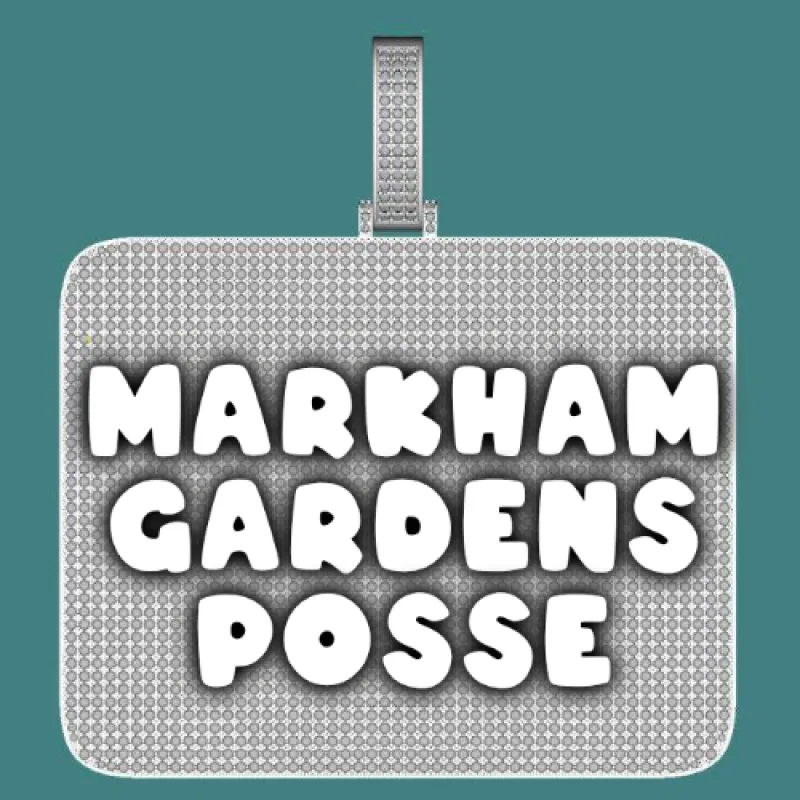 CUSTOM LETTER NECKLACE 3D BIG SQUARE sold by The GUU Shop