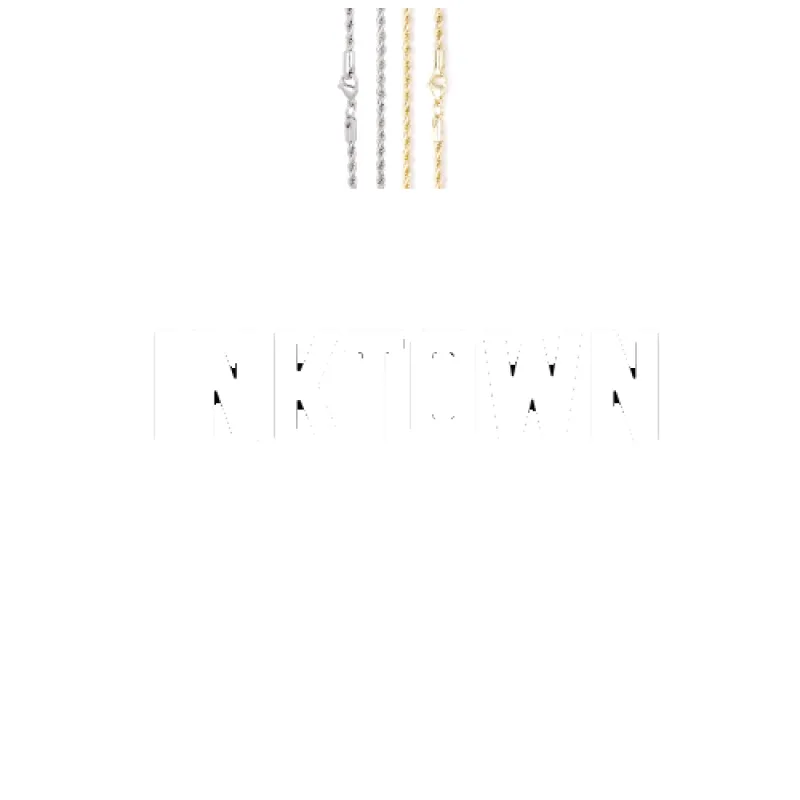 Custom Letters Baguette Two Layer Necklace made by The GUU Shop