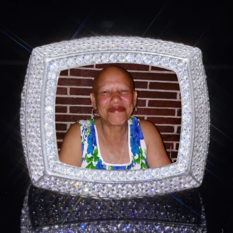 3D CUSTOM PICTURE ICED RING sold by The GUU Shop