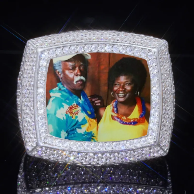 3D CUSTOM PICTURE ICED RING sold by The GUU Shop