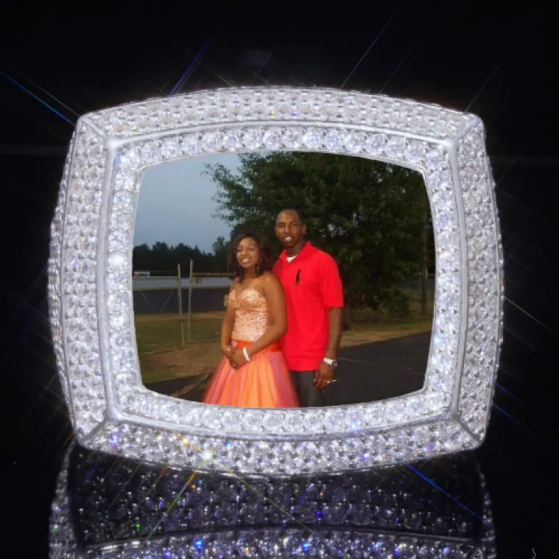 3D CUSTOM PICTURE ICED RING sold by The GUU Shop