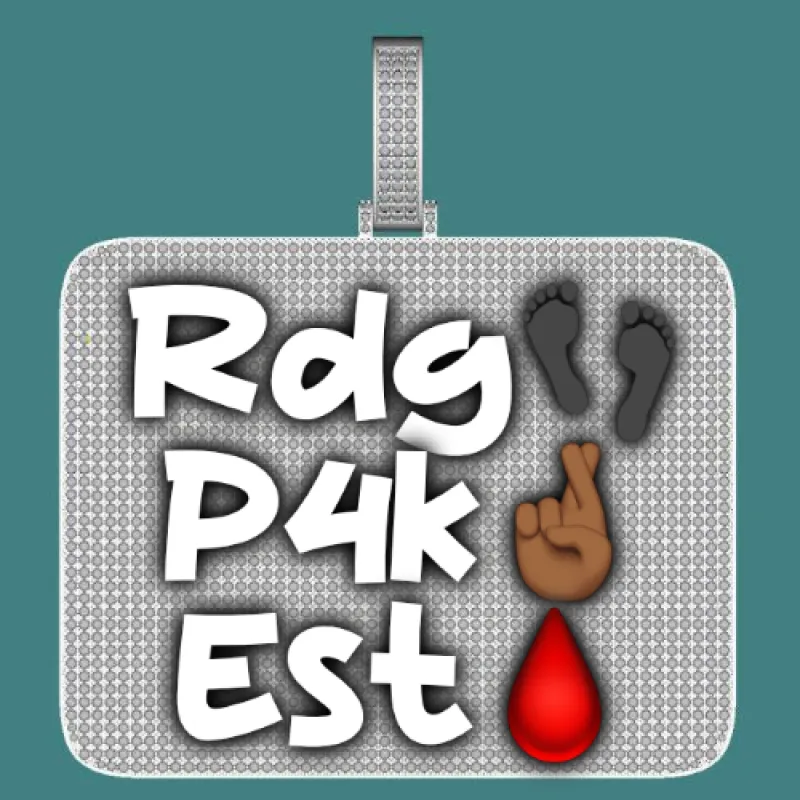 CUSTOM LETTER NECKLACE 3D BIG SQUARE sold by The GUU Shop