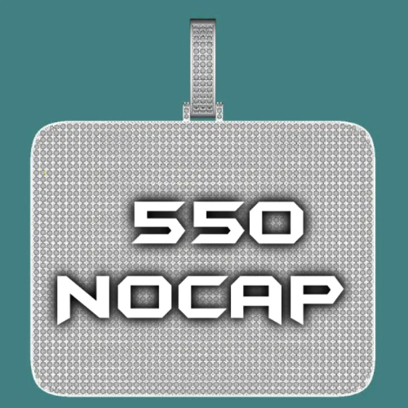 CUSTOM LETTER NECKLACE 3D BIG SQUARE sold by The GUU Shop