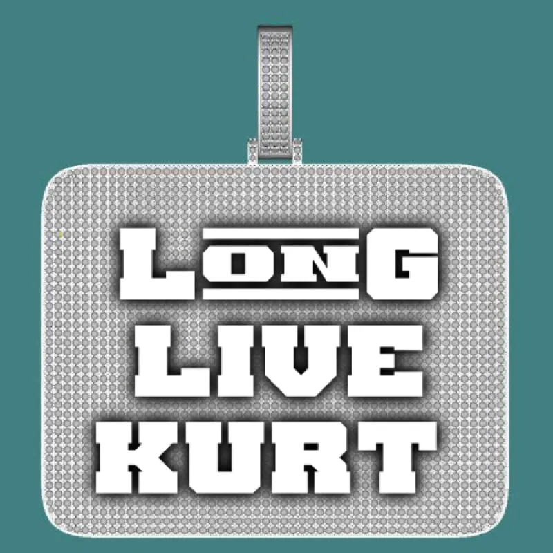 CUSTOM LETTER NECKLACE 3D BIG SQUARE sold by The GUU Shop