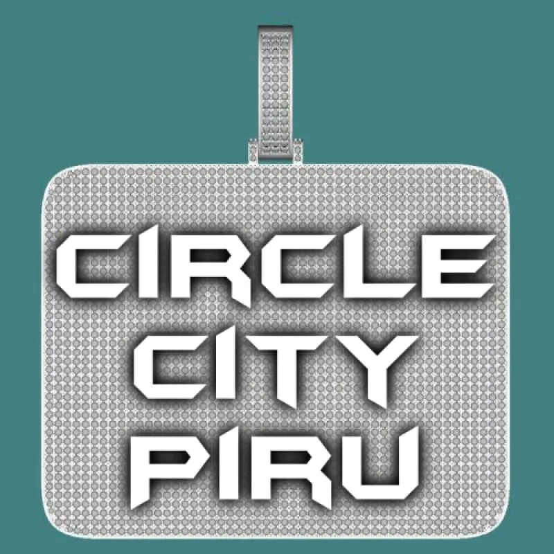 CUSTOM LETTER NECKLACE 3D BIG SQUARE sold by The GUU Shop