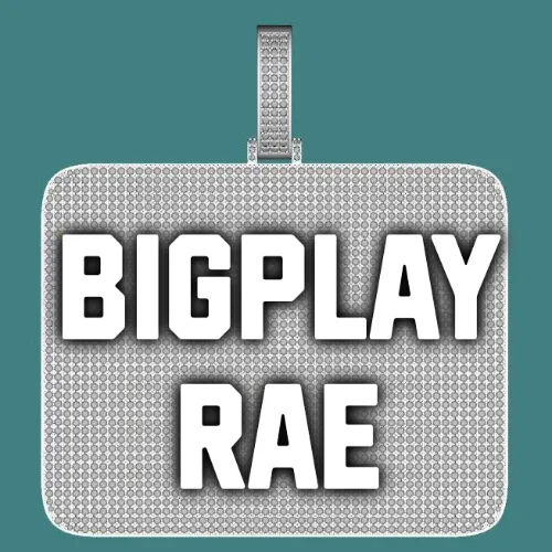 CUSTOM LETTER NECKLACE 3D BIG SQUARE sold by The GUU Shop