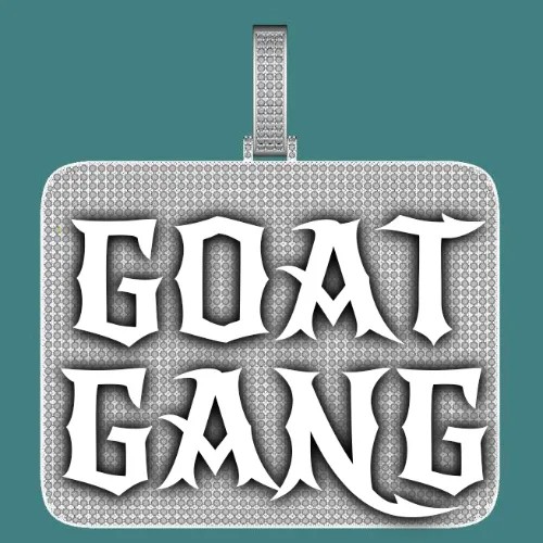 CUSTOM LETTER NECKLACE 3D BIG SQUARE sold by The GUU Shop