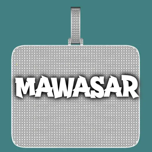 CUSTOM LETTER NECKLACE 3D BIG SQUARE sold by The GUU Shop