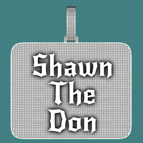 CUSTOM LETTER NECKLACE 3D BIG SQUARE sold by The GUU Shop