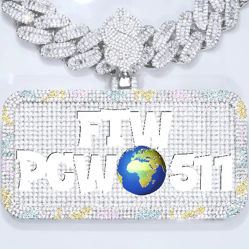 CUSTOM LETTER NECKLACE 3D COLORFUL SQUARE sold by The GUU Shop