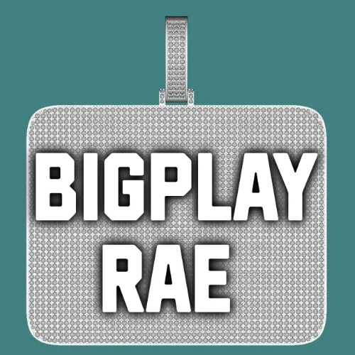 CUSTOM LETTER NECKLACE 3D BIG SQUARE sold by The GUU Shop