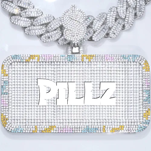 CUSTOM LETTER NECKLACE 3D COLORFUL SQUARE sold by The GUU Shop