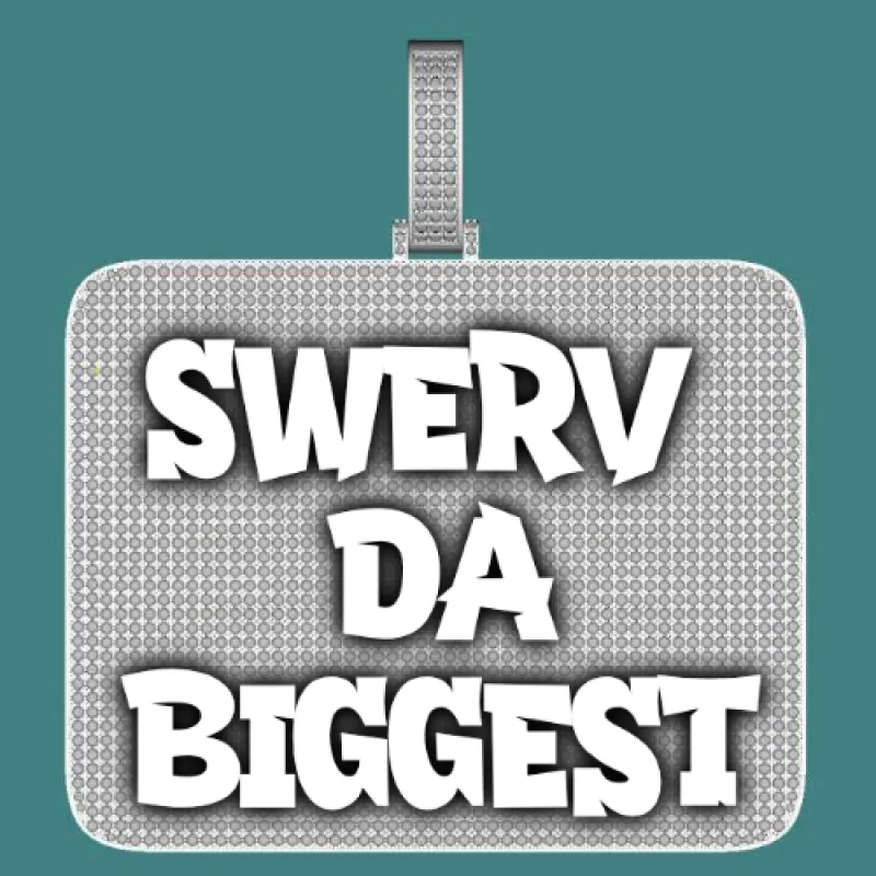 CUSTOM LETTER NECKLACE 3D BIG SQUARE sold by The GUU Shop