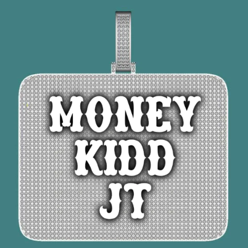 CUSTOM LETTER NECKLACE 3D BIG SQUARE sold by The GUU Shop