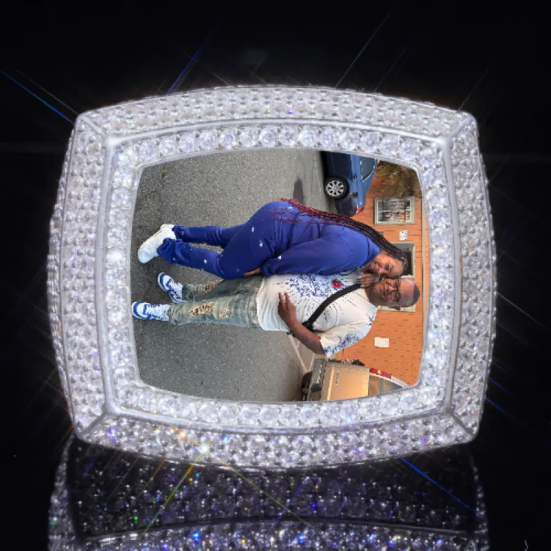 3D CUSTOM PICTURE ICED RING sold by The GUU Shop