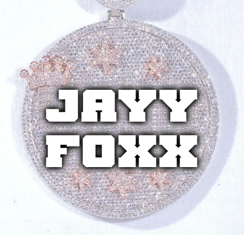 CUSTOM LETTER NECKLACE 3D BIG CROWN DISC sold by The GUU Shop