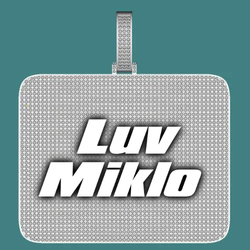 CUSTOM LETTER NECKLACE 3D BIG SQUARE sold by The GUU Shop