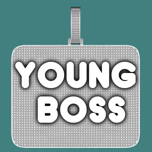 CUSTOM LETTER NECKLACE 3D BIG SQUARE sold by The GUU Shop