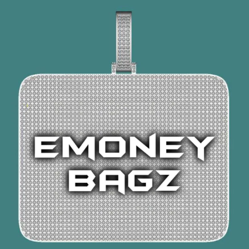 CUSTOM LETTER NECKLACE 3D BIG SQUARE sold by The GUU Shop