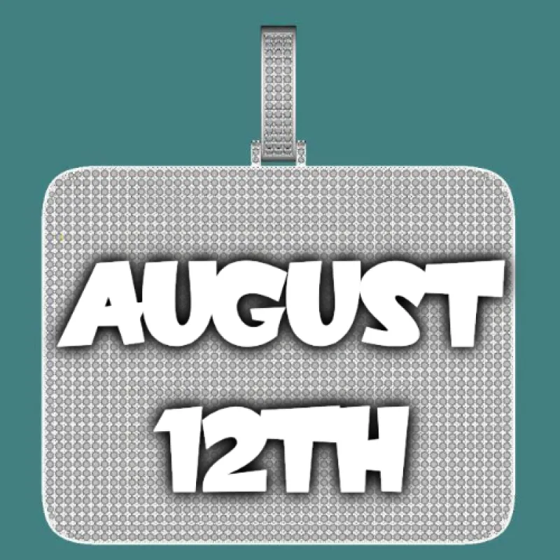 CUSTOM LETTER NECKLACE 3D BIG SQUARE sold by The GUU Shop