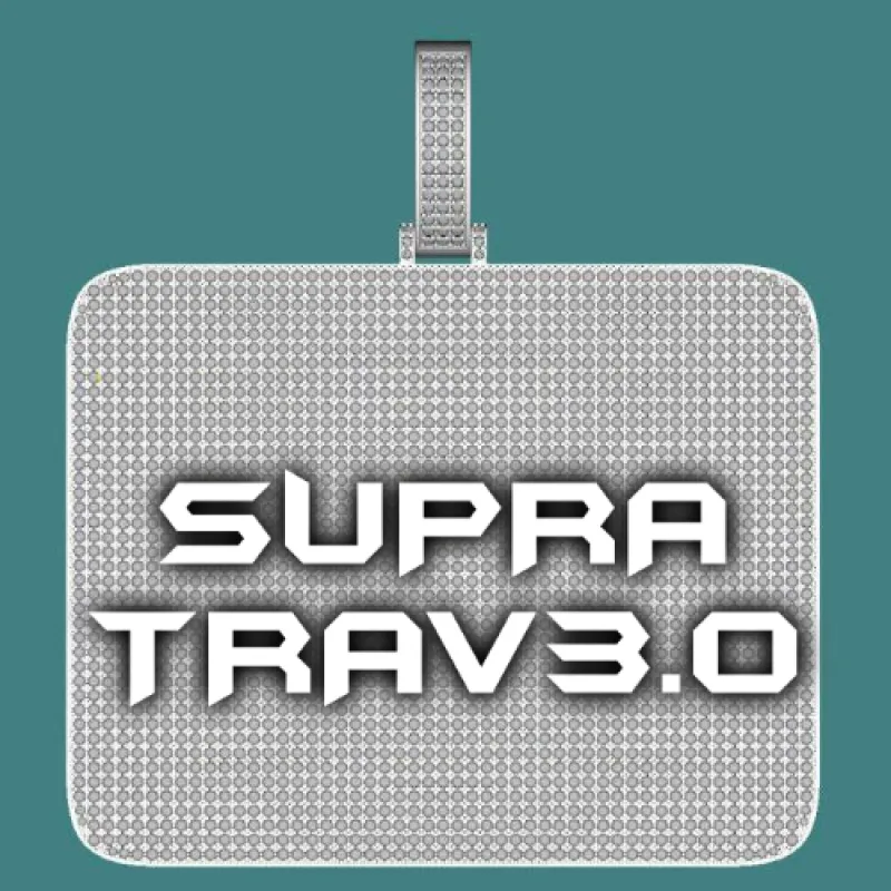 CUSTOM LETTER NECKLACE 3D BIG SQUARE sold by The GUU Shop