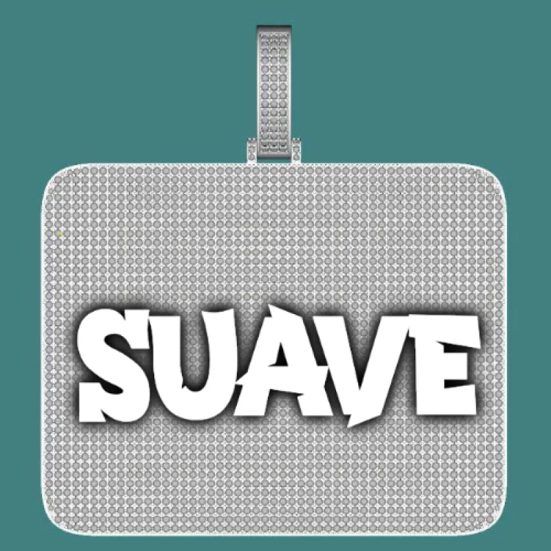 CUSTOM LETTER NECKLACE 3D BIG SQUARE sold by The GUU Shop